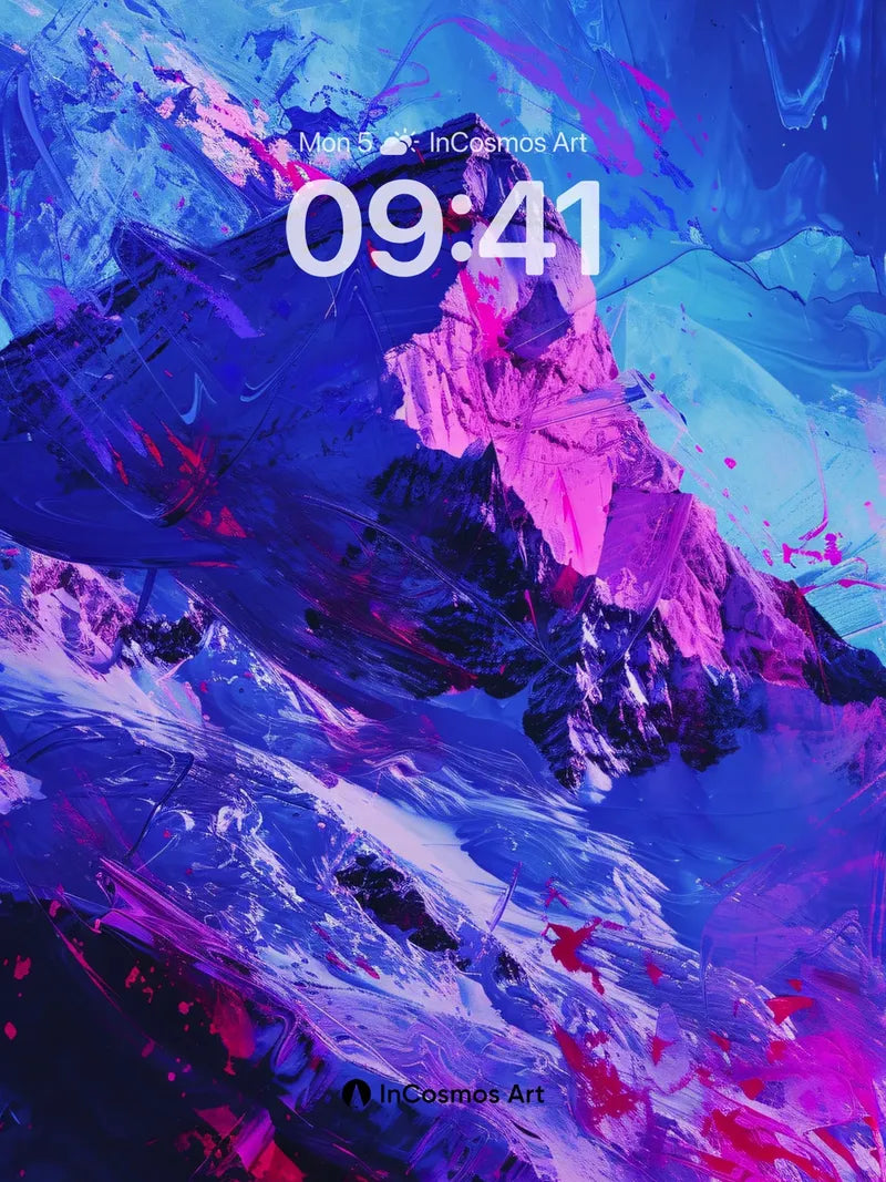 Crimson Veil Wallpaper with Frozen Light