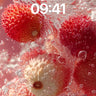 Luminous Lychee Wallpaper with Bubbled Elegance wallpaper for iPhone, iPad & Mac