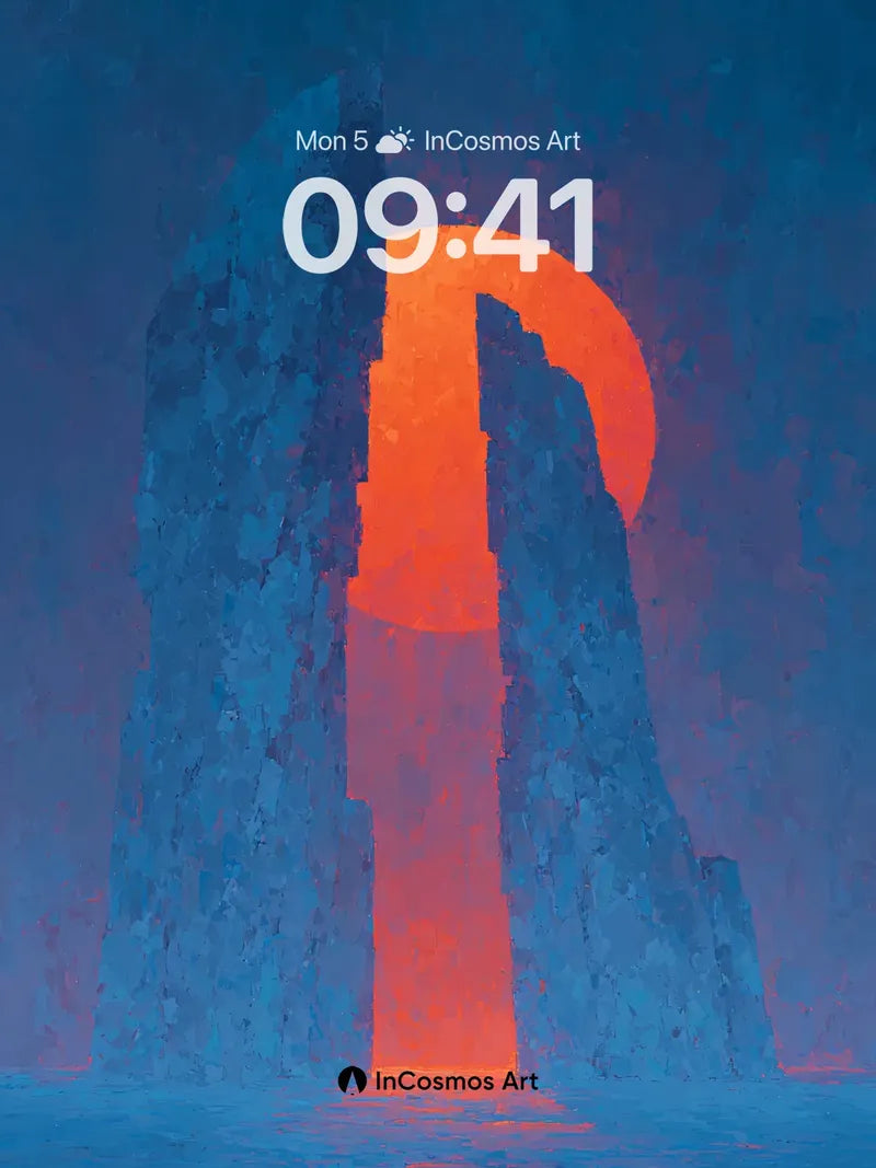 Crimson Gate Wallpaper in Midnight Haze wallpaper for iPhone, iPad & Mac