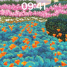Crimson Bloom Wallpaper with Rolling Fields wallpaper for iPhone, iPad & Mac