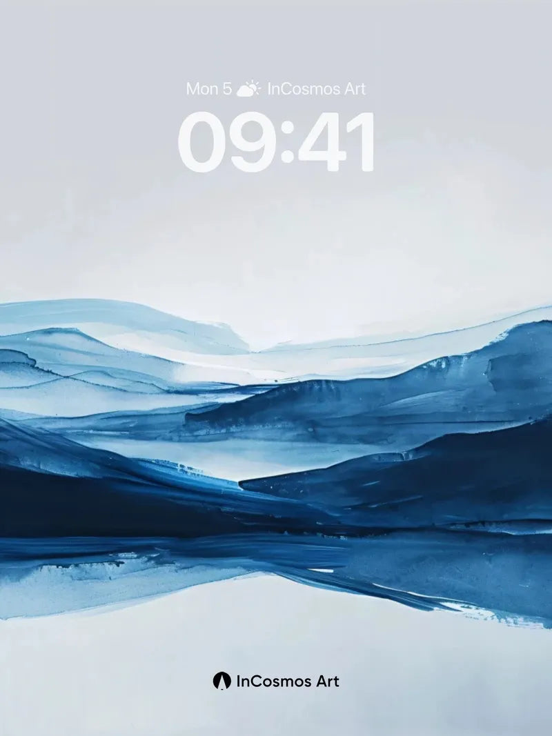 Serenity Mirage Wallpaper with Frozen Light