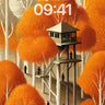 Autumn Reverie Wallpaper with Towered Silence wallpaper for iPhone, iPad & Mac