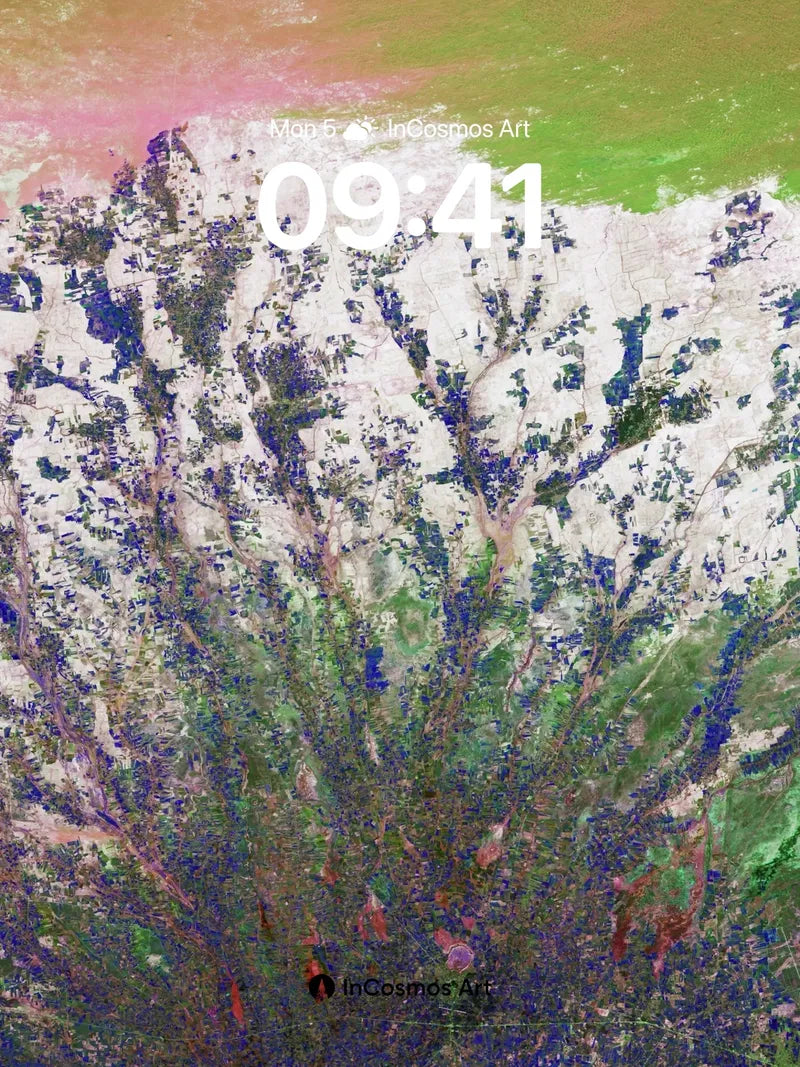 Fractal Forest Wallpaper with Living Light