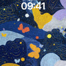 Cosmic Flutter Wallpaper with Starlit Wings wallpaper for iPhone, iPad & Mac