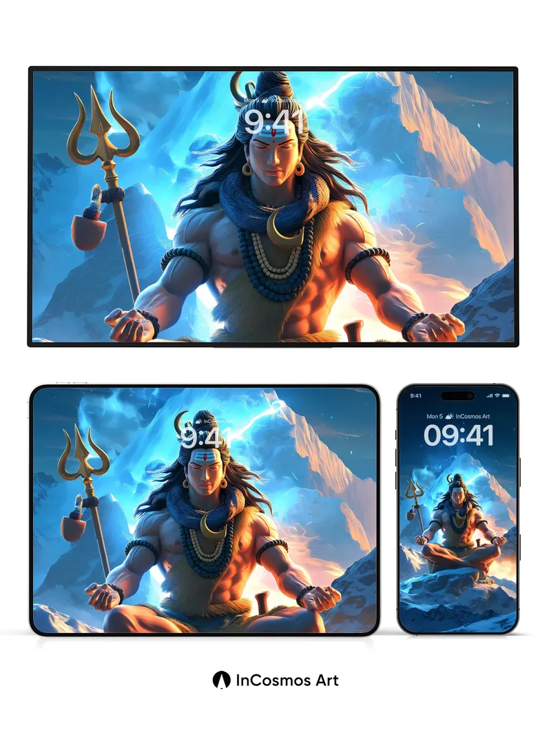 Serene Summit Wallpaper with Divine Aura