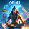 Serene Summit Wallpaper with Divine Aura wallpaper for iPhone, iPad & Mac