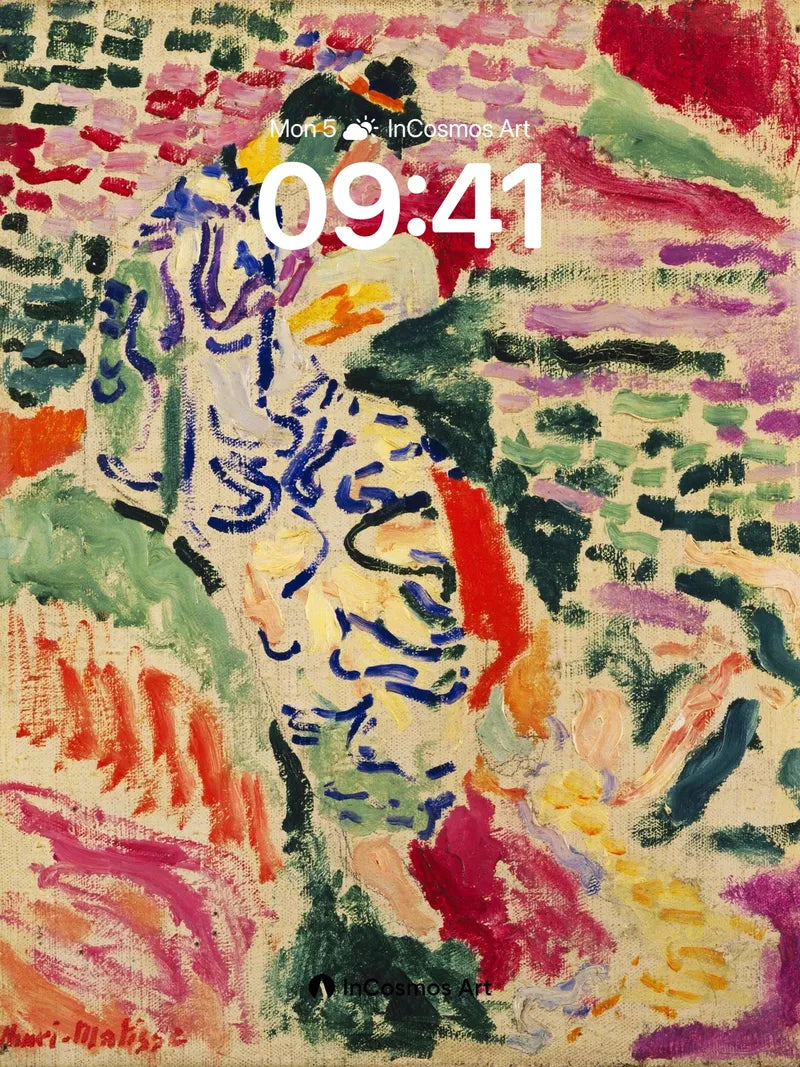 Whirling Color Symphony Wallpaper with Matisse Soul wallpaper for iPhone, iPad & Mac