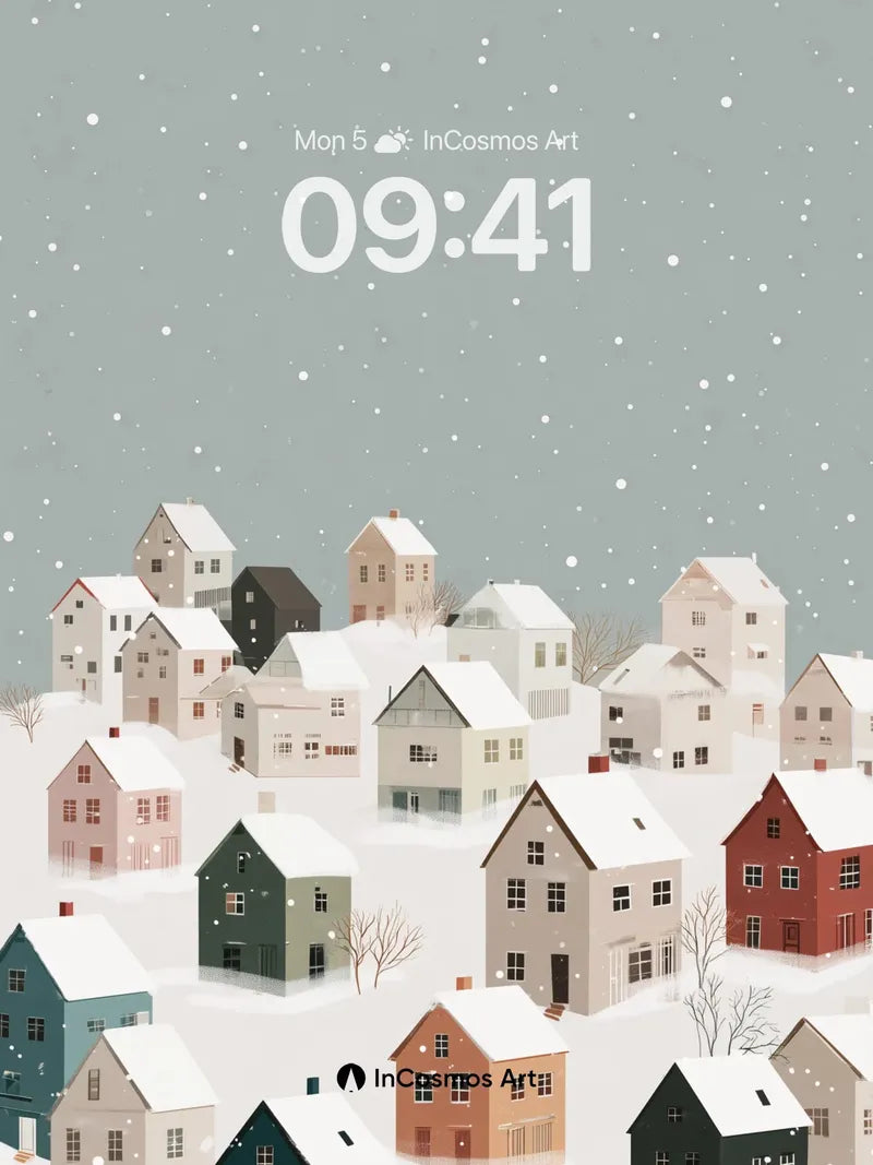 Snowfall Hush Wallpaper with Silent Towns