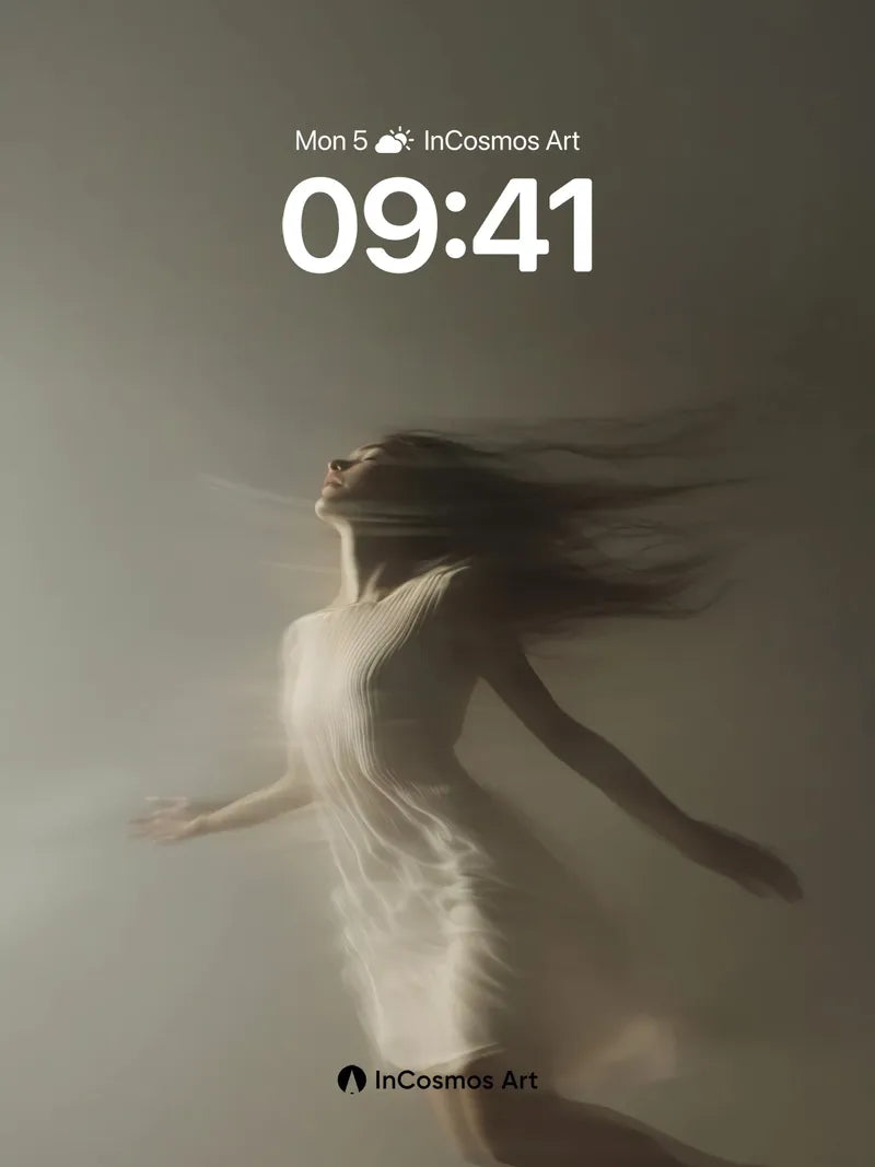 Floating Serenity Wallpaper with Ethereal Light wallpaper for iPhone, iPad & Mac