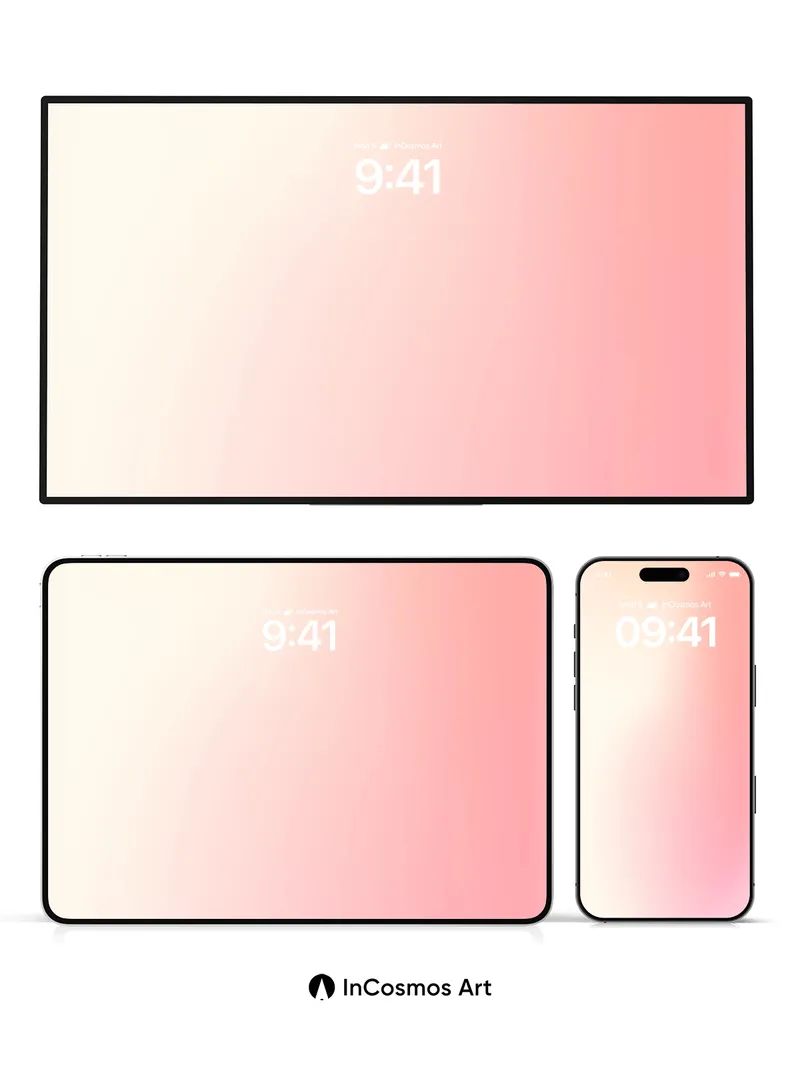 Soft Gradient Wallpaper with Coral Hues