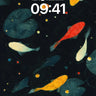 Nocturnal Koi Wallpaper with Floating Light wallpaper for iPhone, iPad & Mac
