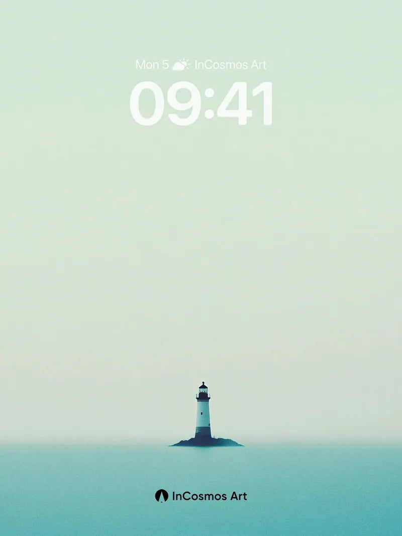 Serenity Beacon Wallpaper with Oceanic Hush