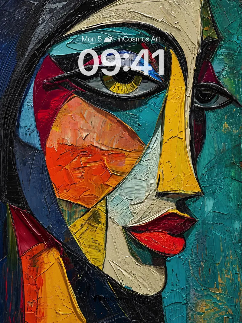 Cubist Mirage Wallpaper with Shifting Gaze wallpaper for iPhone, iPad & Mac