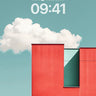 Serene Geometry Wallpaper with Floating Cloud wallpaper for iPhone, iPad & Mac