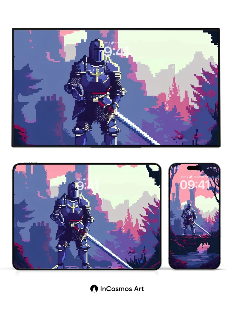 Silent Knight Wallpaper with Dusk Veil