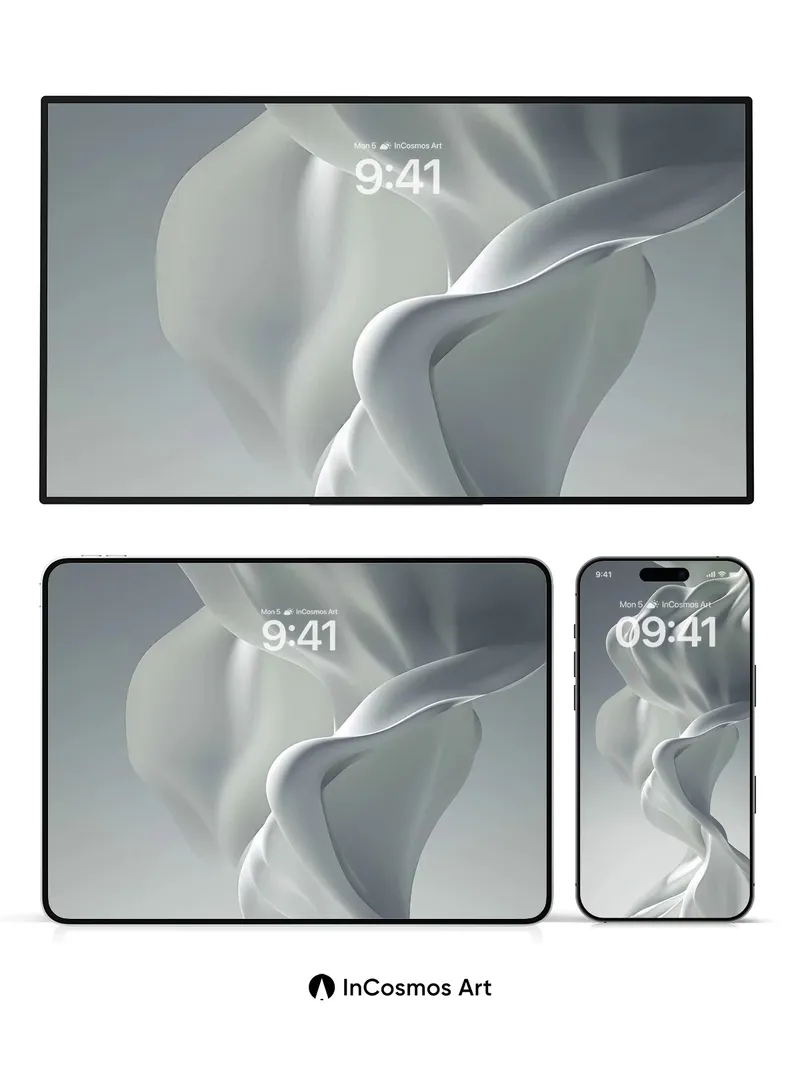 Silken Drift Wallpaper with Ethereal Flow