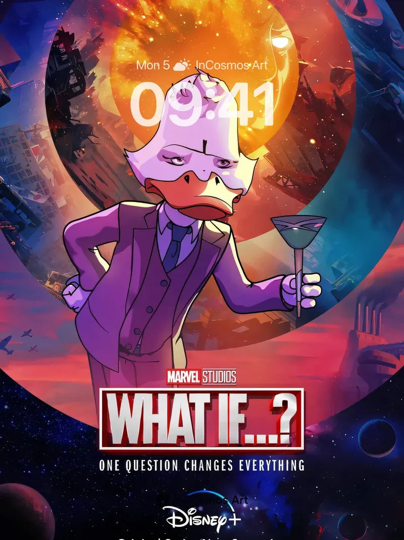 Cosmic Quack Wallpaper with Galactic Glamour