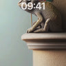 Surreal Chameleon Wallpaper with Flagged Spines wallpaper for iPhone, iPad & Mac