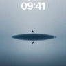 Serenity Heron Wallpaper with Mirror Stillness wallpaper for iPhone, iPad & Mac