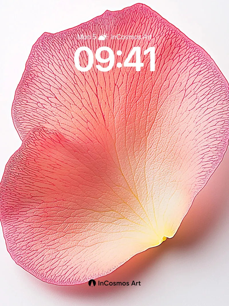 Velvet Petal Wallpaper with Breathable Veins