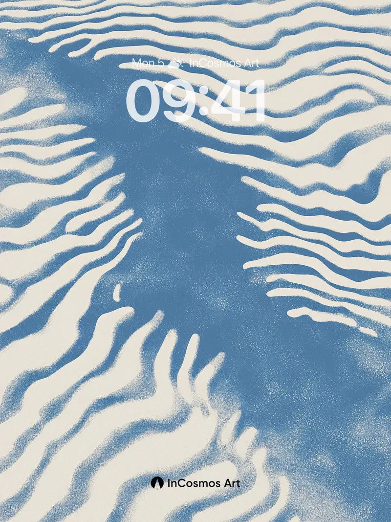 Serenity Wave Wallpaper with Sand Ripples wallpaper for iPhone, iPad & Mac