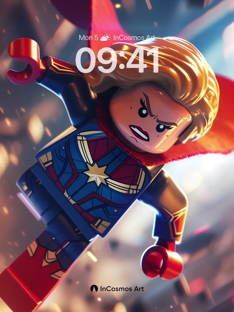 Heroic Leap Wallpaper with LEGO Spirit