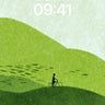 Serenity Ride Wallpaper with Rolling Green Waves wallpaper for iPhone, iPad & Mac