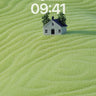 Serene Ridge Wallpaper with Tiny House wallpaper for iPhone, iPad & Mac