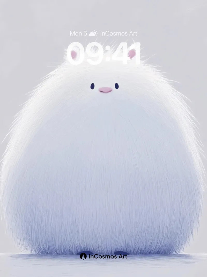 Serenity Fluff Wallpaper with Gentle Giant