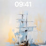 Serene Sail Wallpaper with Ethereal Light wallpaper for iPhone, iPad & Mac