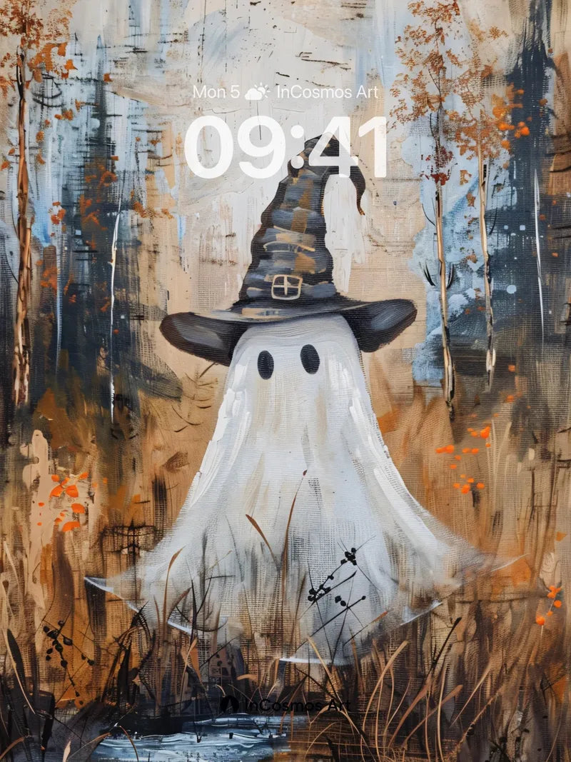 Whispering Ghost Wallpaper with Autumn Hush