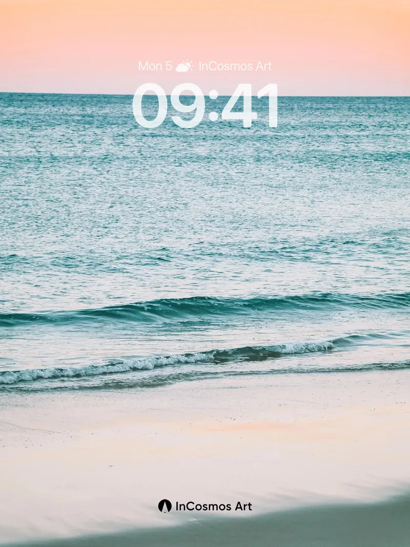 Serenity Sea Wallpaper with Soft Horizon Glow