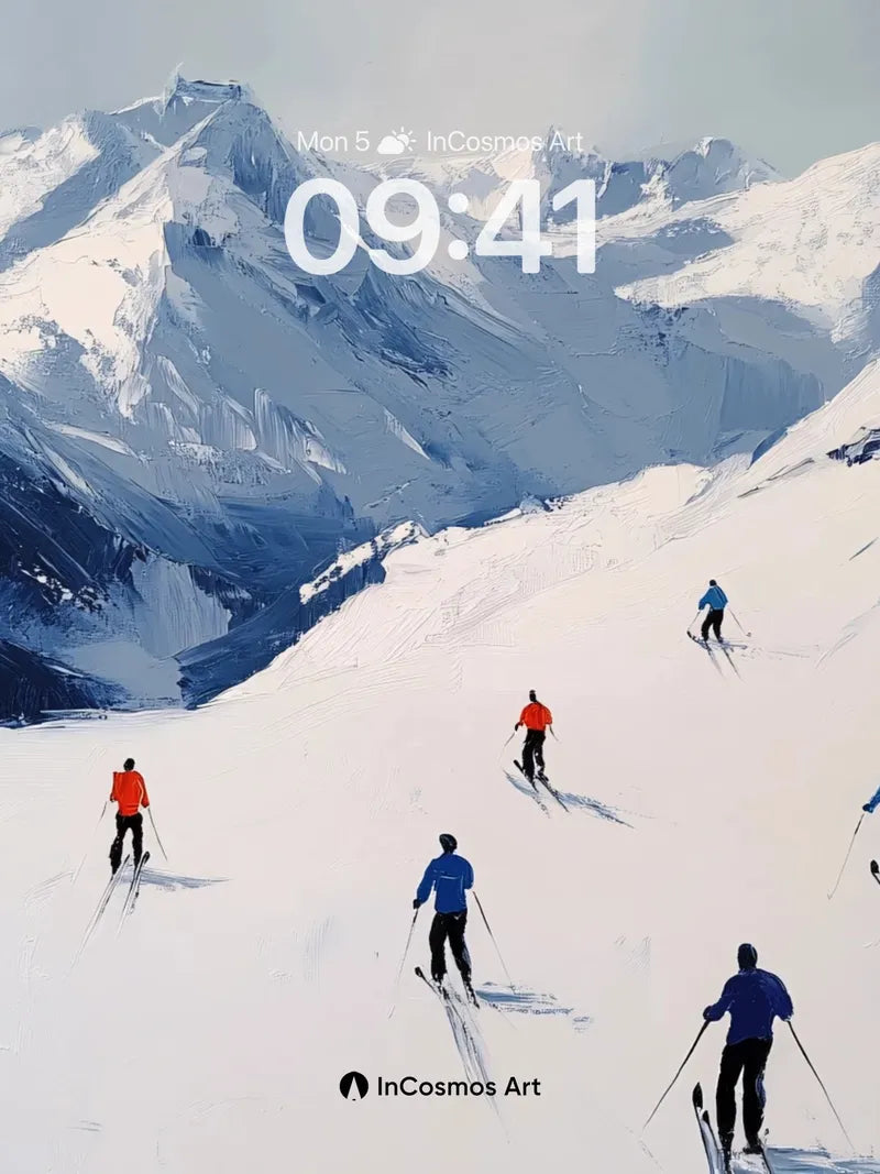 Silent Ascent Wallpaper with Alpine Echoes