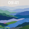 Serene Mountain Waves Wallpaper wallpaper for iPhone, iPad & Mac