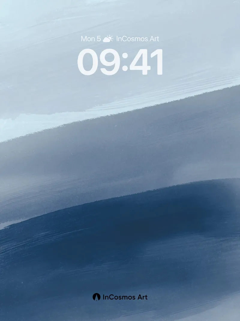 Soft Blue Gradient Wallpaper with Hazy Horizon