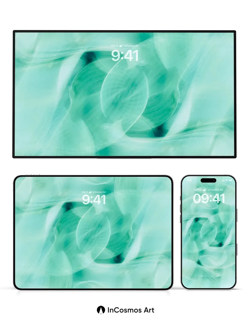 Serenity Swirl Wallpaper with Ethereal Light