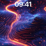 Luminous Terrain Wallpaper with Pulse Trails wallpaper for iPhone, iPad & Mac