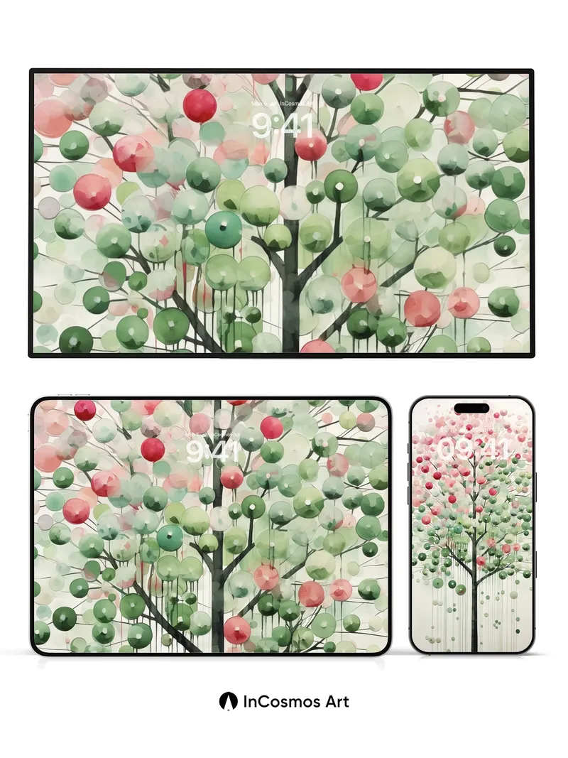 Whispering Sphere Wallpaper with Floating Canopy