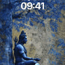 Serenity Under Blue Canopy Wallpaper with Divine Stillness wallpaper for iPhone, iPad & Mac