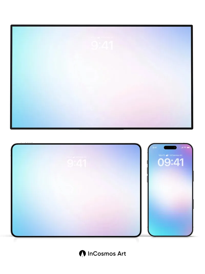 Luminous Gradient Wallpaper with Ethereal Hues