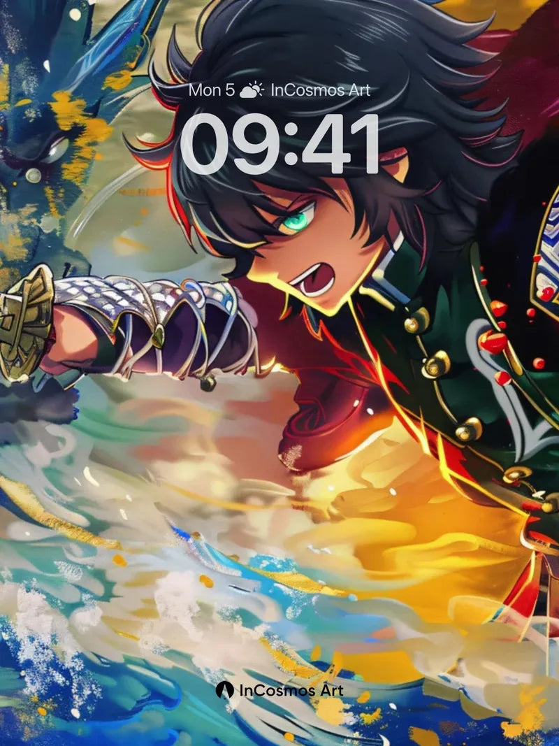 Crimson Storm Wallpaper with Samurai's Edge wallpaper for iPhone, iPad & Mac