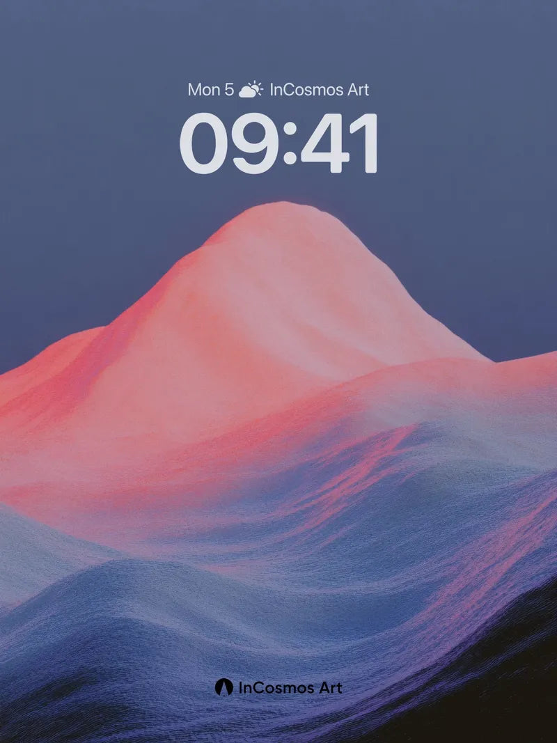 Velvet Horizon Wallpaper with Ethereal Peaks