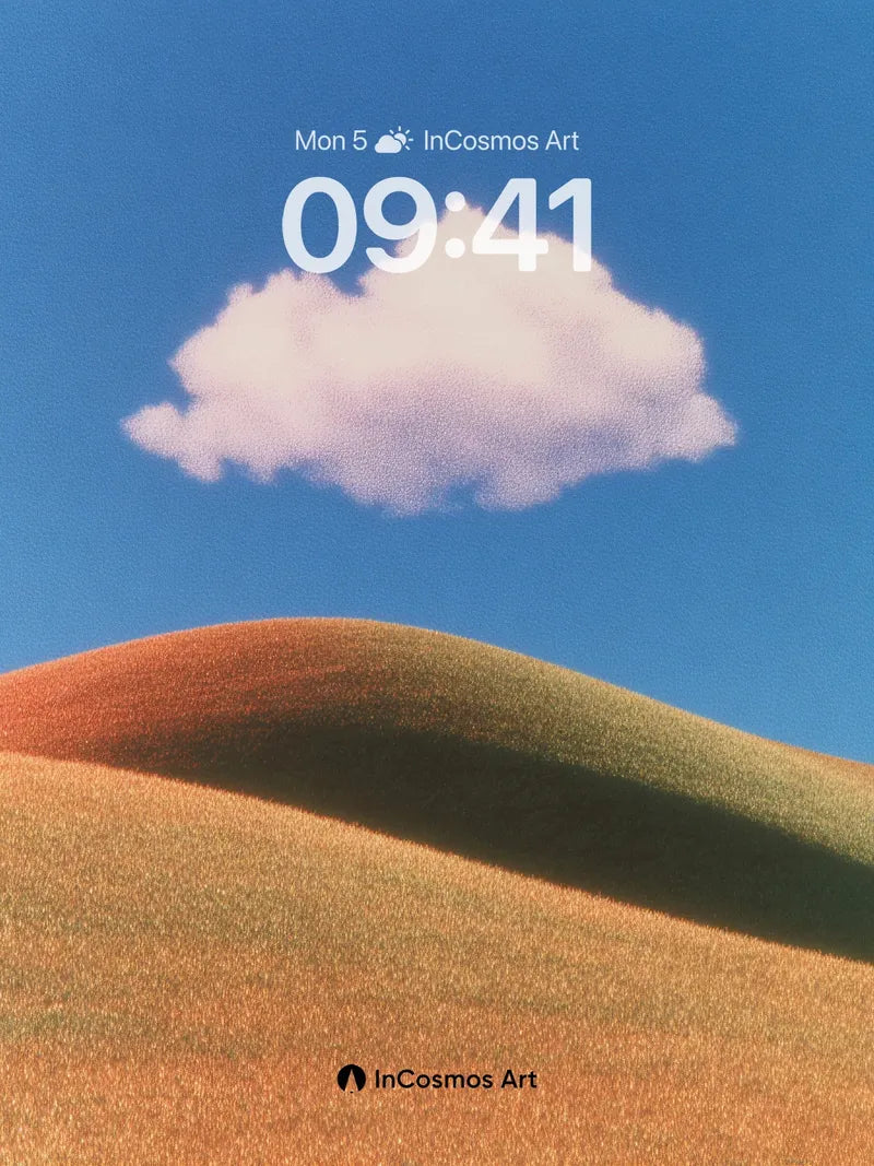 Serenity Ridge Wallpaper with Floating Cloud