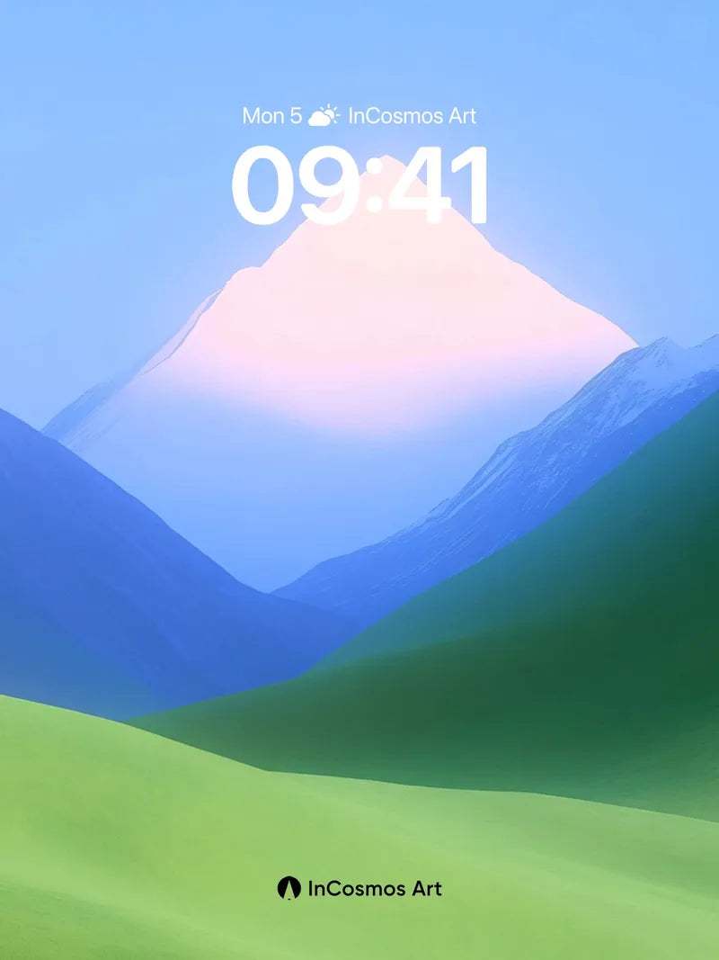 Serenity Peak Wallpaper with Ethereal Light