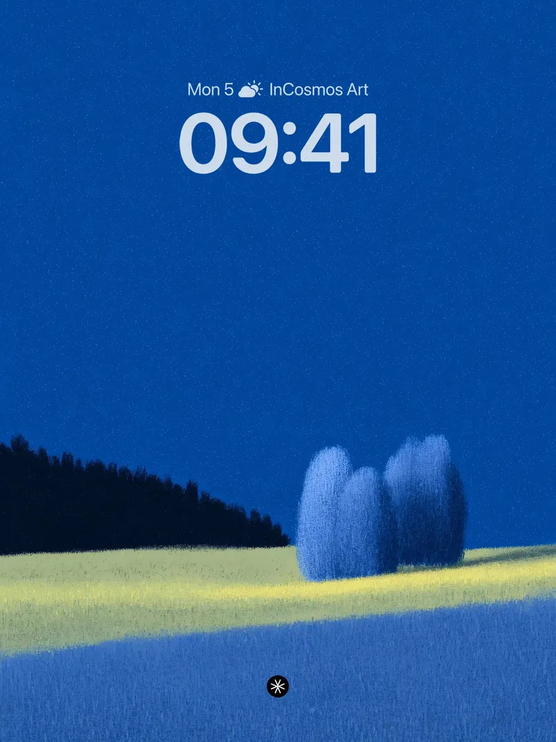 Surreal Blue Horizon Wallpaper wallpaper for iPhone, iPad & Mac