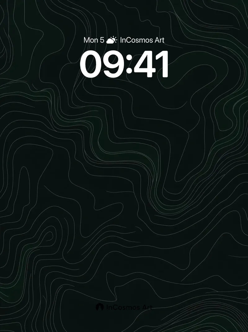 Shadowed Contour Wallpaper with Whispering Lines