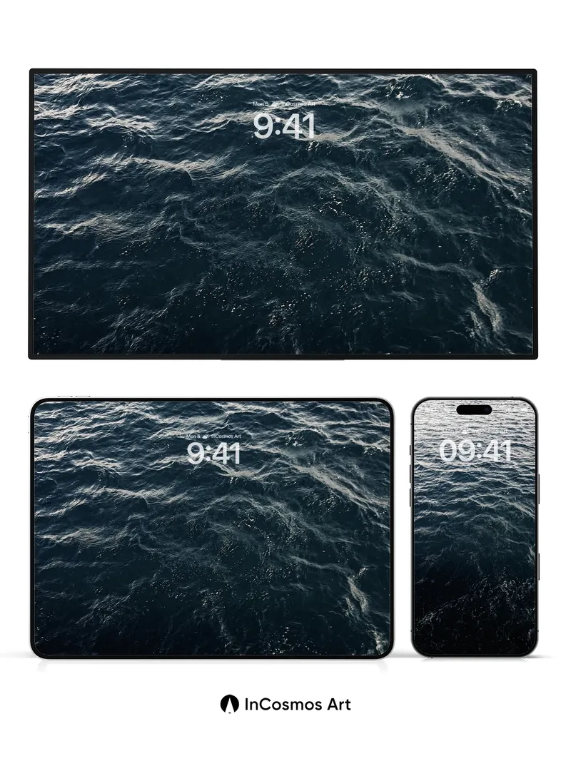 Midnight Sea Wallpaper with Whispering Currents