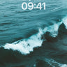 Deep Sea Pulse Wallpaper with Foaming Edges wallpaper for iPhone, iPad & Mac
