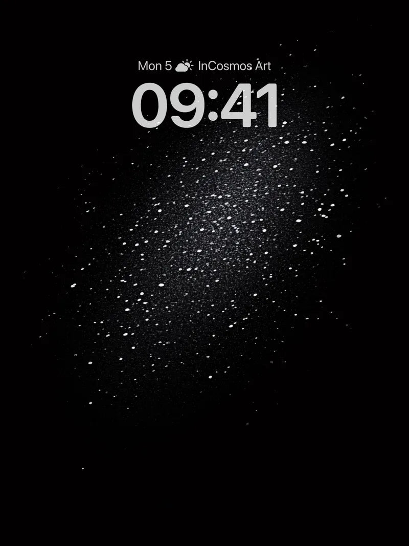 Cosmic Dust Wallpaper with Silent Stars