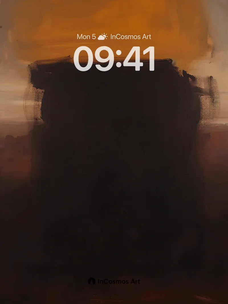 Shadowed Horizon Wallpaper with Golden Hush